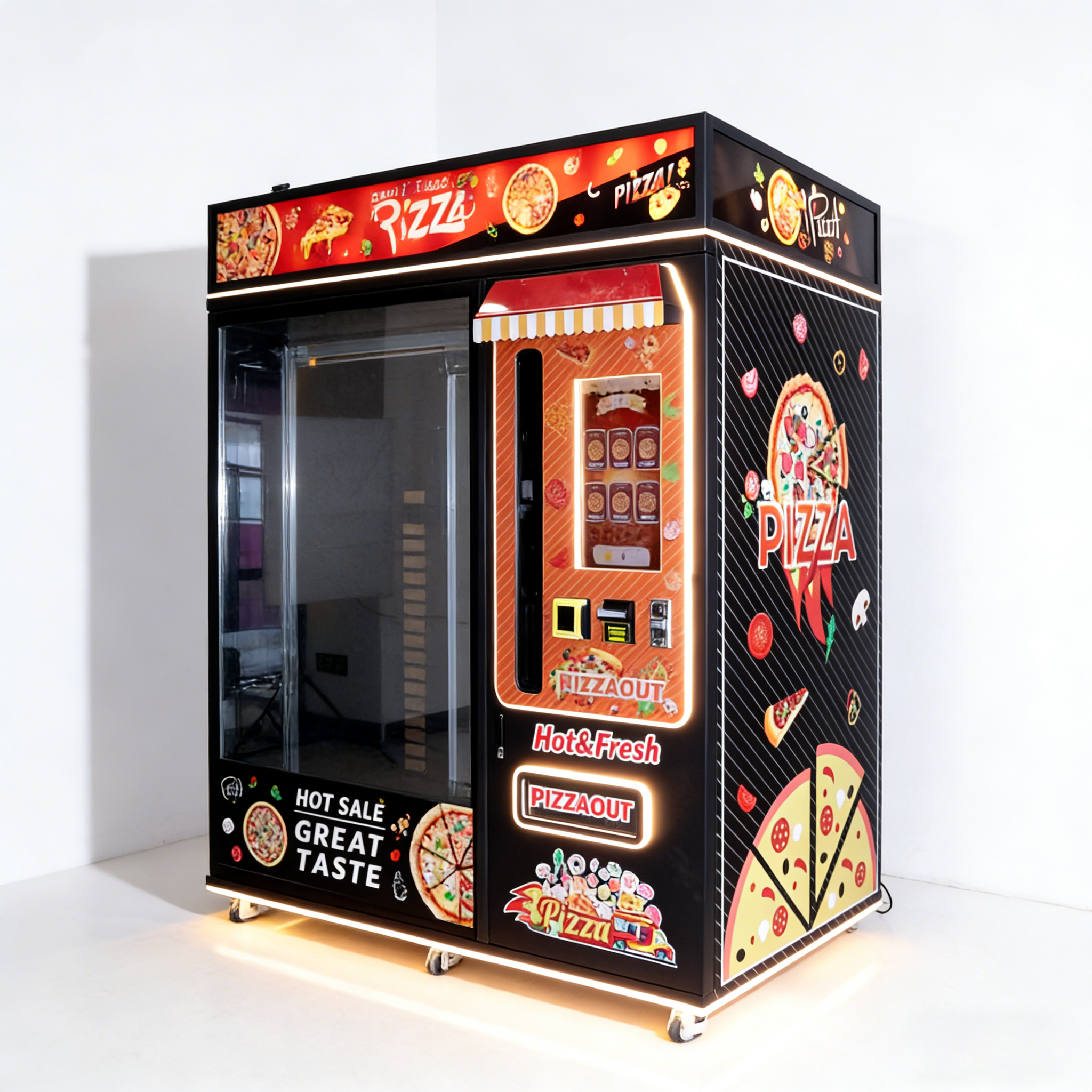 Touch Mini Baking De Interior Multi-functional Pizza Vending Machine Spain with Ship Pizza Vending Machine Spain