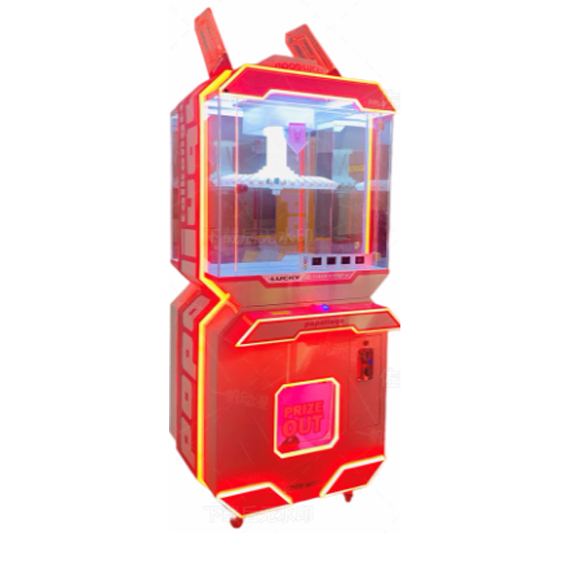 New Game Machine Plush Pile Brick Stacker Clip Award Game Machine Rotary Clip Paper Card Skill Game Claw Machine