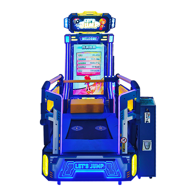 Jump Interactive Arcade Game Machine Coin Operated Fitness Trampoline Game Equipment LED Motion Exercise Game for Amusement Park
