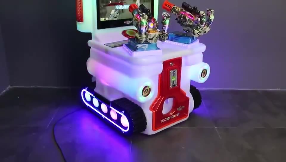 Happy Warrior New Model Arcade Game Machine Commercial Electric Rocking Car Double-Barreled Coin-Operated for Children