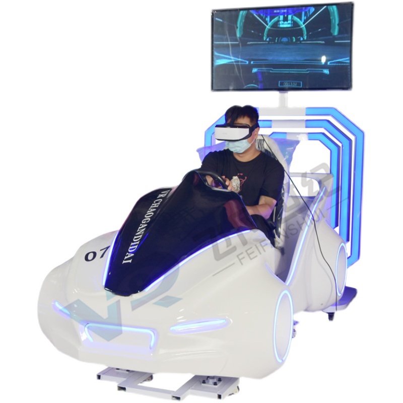 Large Indoor Amusement VR Light Speed Racing Game Console All-in-One Simulation Driving Device for Karting Motorcycle
