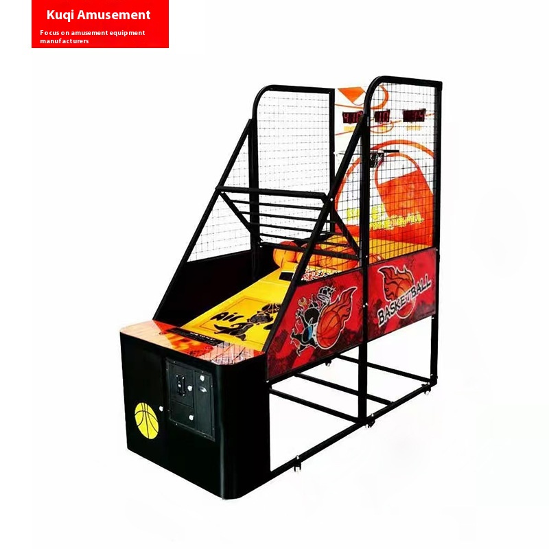 Commercial Coin-Operated Digital Scoring Basketball Machine New Warm-Up Activity with English Language for Kids and Adults