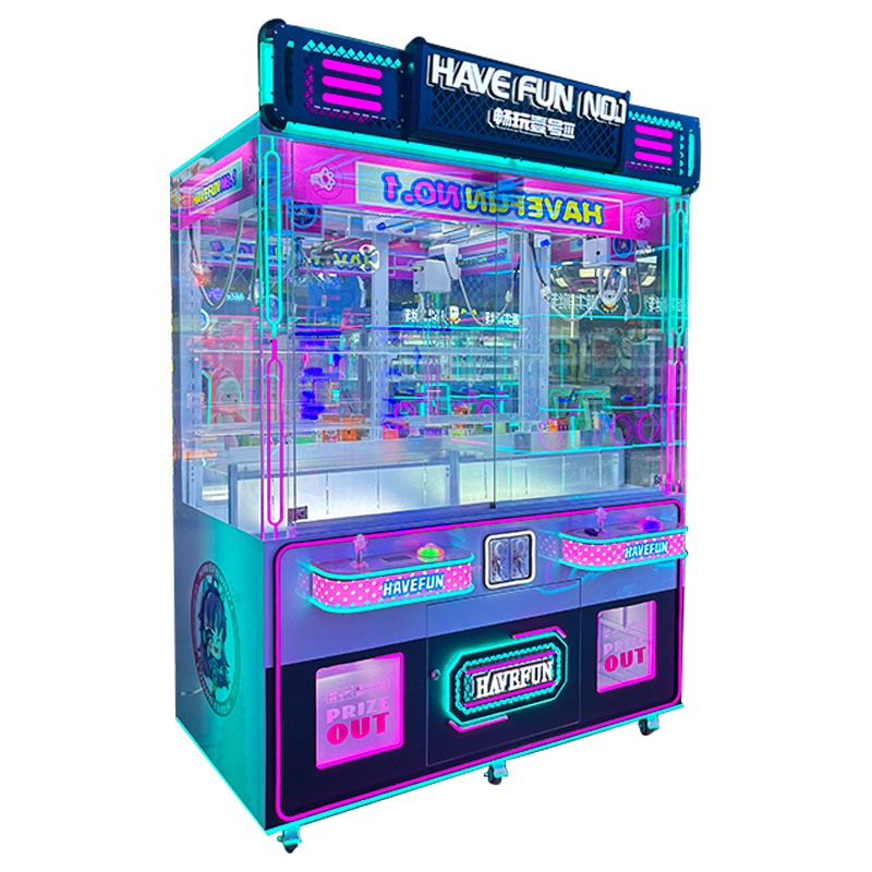 Game Center's Large Double-person Blind Box Machine with Crane for Smooth Play - Number One Snack Machine with Coin Activation