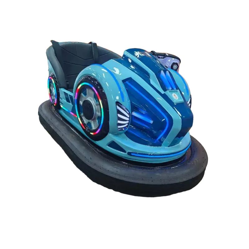 LED Lighted Electric Bumper Car Indoor/Outdoor Recreational Vehicle for Kids Adults Made Durable Plastic Amusement Park
