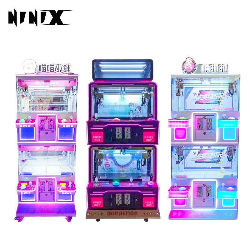 Games Room Arcade Game Operated Coin Change Machine You Mini Claw Machine Plush Toys for Medium Size Cheap Claw Crane Machine