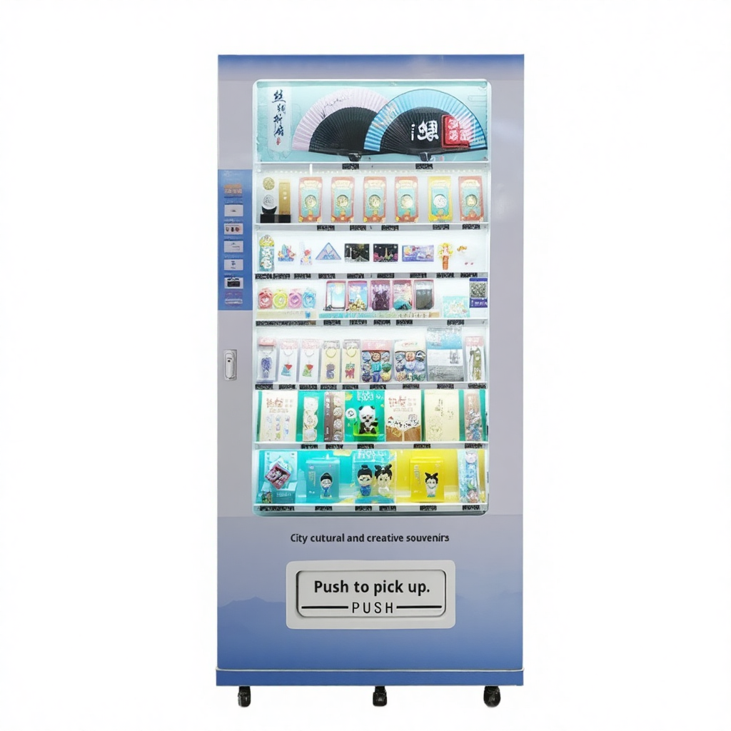 Cultural Tourism Automatic Vending Machine for Scenic Area Travel Souvenirs Refrigerator Magnets Fans Integrated Self-Service