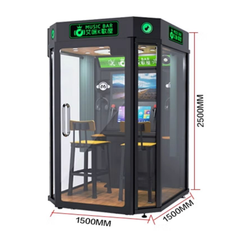 Wholesale Coin-Operated Electronic Jukebox Karaoke Singing Booth Metal  KTV Mobile Singing Machine Game Machine   for Sale