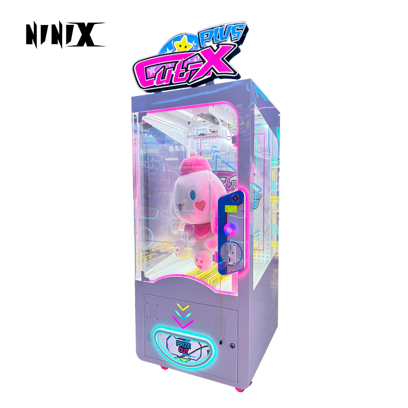 Factory Direct Sale Coin Operated Games Scissor Cut Prize Doll Claw Machine Big Toys Shear Machine Cat-Claw-Machine