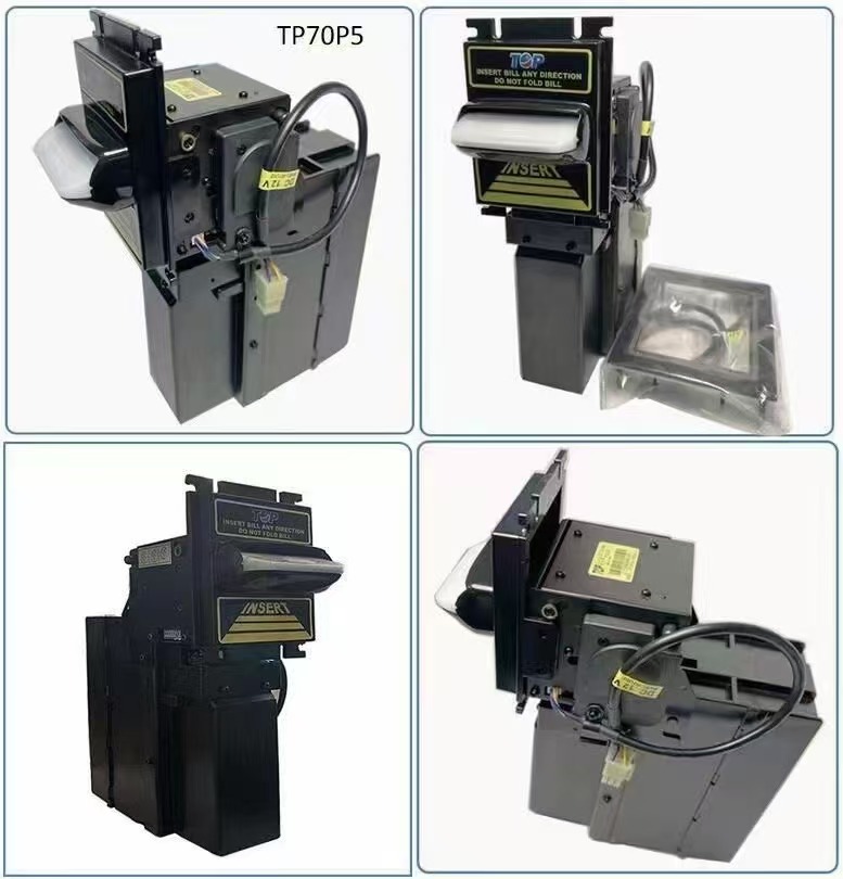 Wholesale TP77 TP74 TP70P5 -L70 Bill Acceptor Coin Pusher and Boxing Type Money Receiver Stock TP70P3B Bill-Acceptor for Sale