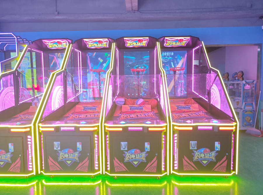 Coin Operated Basketball Arcade Game Machine With LED Scoring System for Mall Arcade Game Center Entertainment