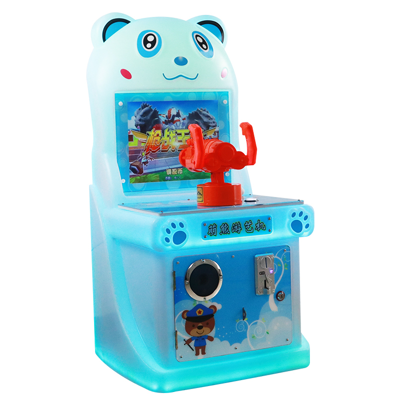 Dual Shooting Game Console Indoor Coin-Operated Arcade Shooting Colorful Kids' Fun Interactive Dual Shooting Console