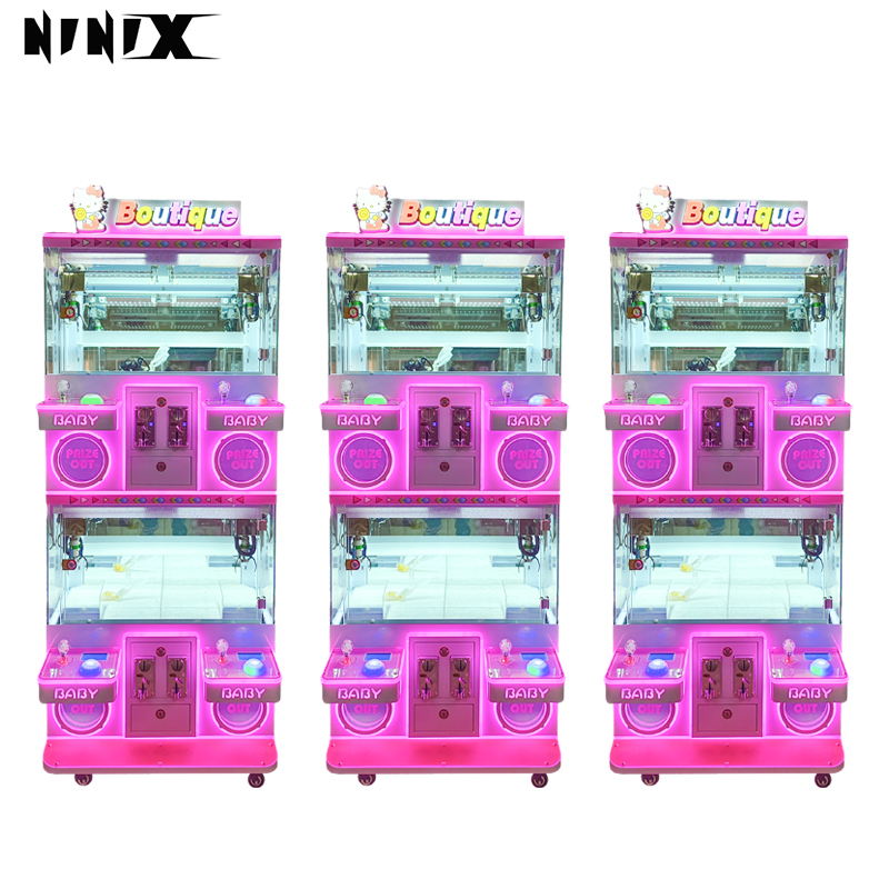 2024 Newest Mini Claw Machine Dolphin Card Football  Doll Machine Miniclaw Doll Machine for 2 Player