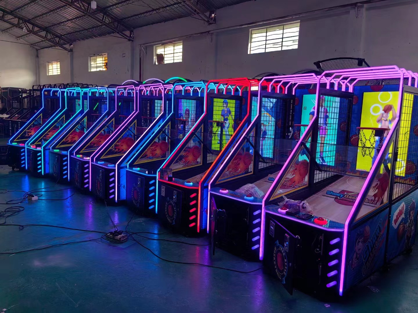 Coin Operated Basketball Arcade Game Machine With LED Scoring System for Mall Arcade Game Center Entertainment