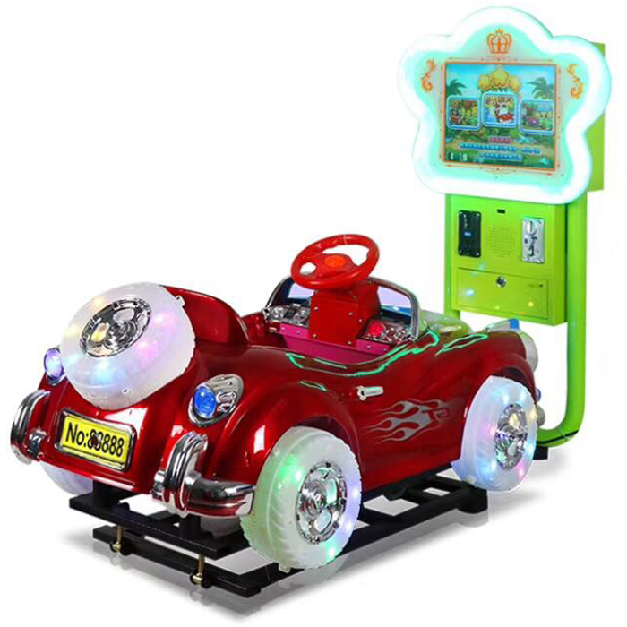 Best-Selling 3D Horse Racing Swing Machine Most Popular Arcade Coin-Operated Game Console Luxury Rocking Horse Car for Children