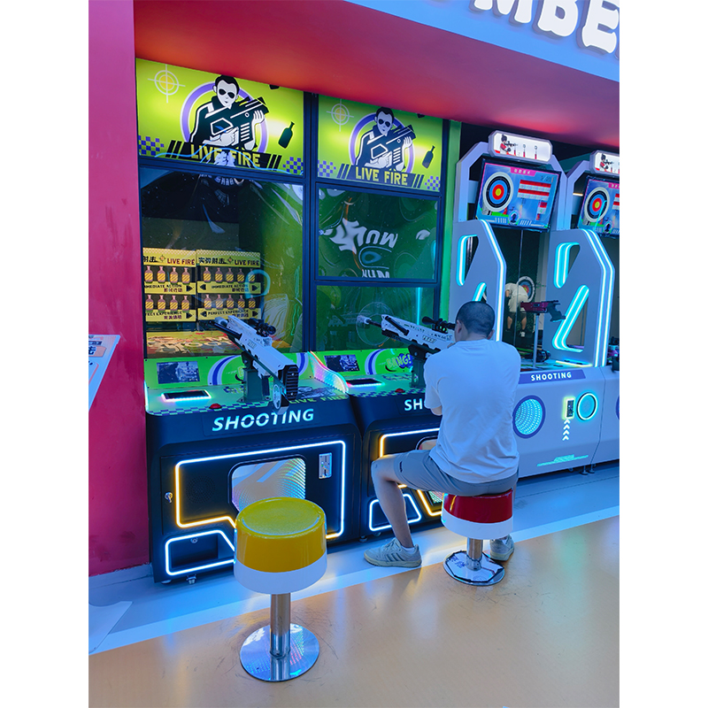Indoor Coin-Operated 2-Player Shooting Arcade Machine for Kids English Language Boxing Game for Entertainment Venues