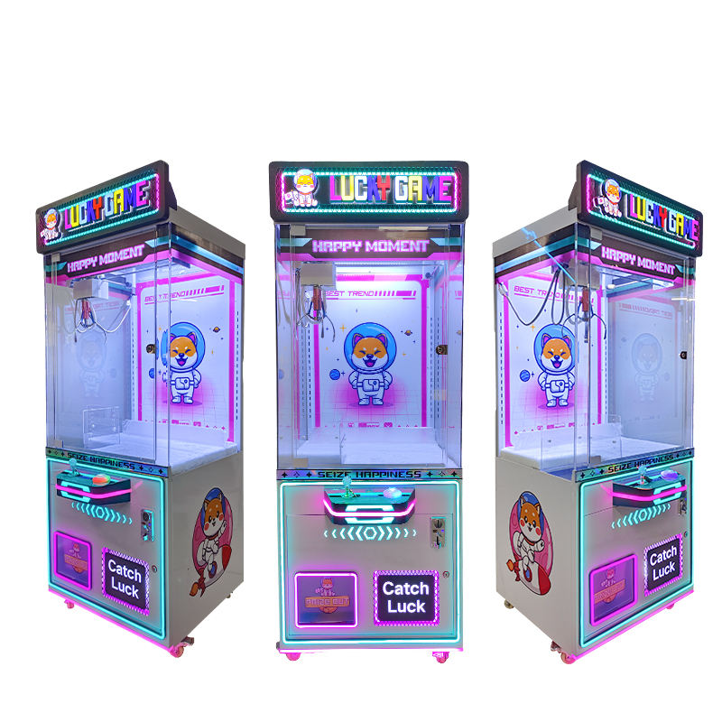 New Coin Doll Machine Dual Rainbow Home Claw Crane Mall Claw Gift Machine Claw Game Machine