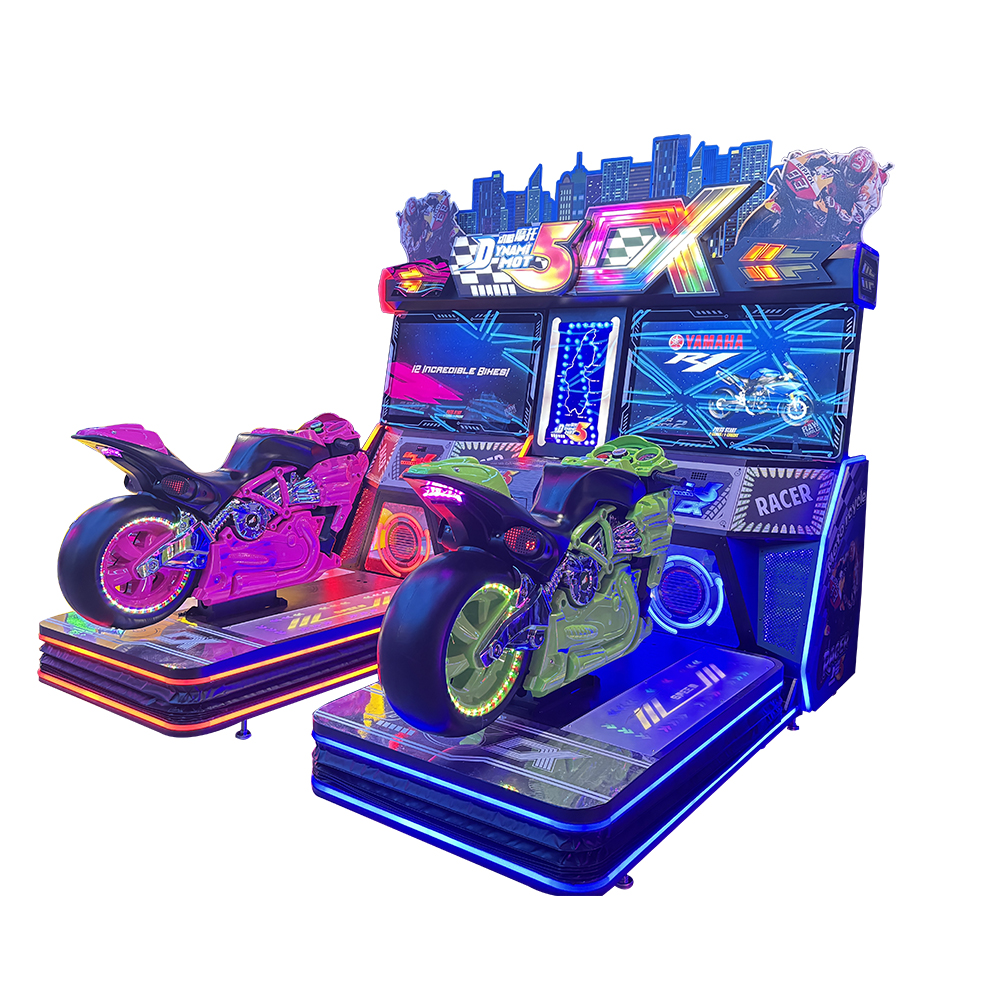 Popular High Quality Motorcycle Driving Arcade Game Simulator Coin-operated 5DX Double Motorcycle Racing Console