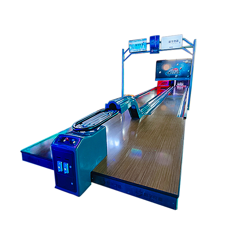 Coin Operated Bowling Game Machine With Automatic Scoring System LED Light Indoor Sports Entertainment Equipment