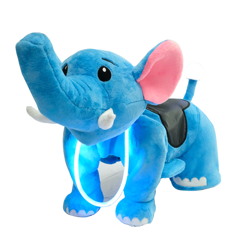 LED Glow Ring Decor Plush Monkey Ride-On Toy for Kids Battery-Powered Safe Fun Toddler Outdoor/Indoor Riding Vehicle Children's