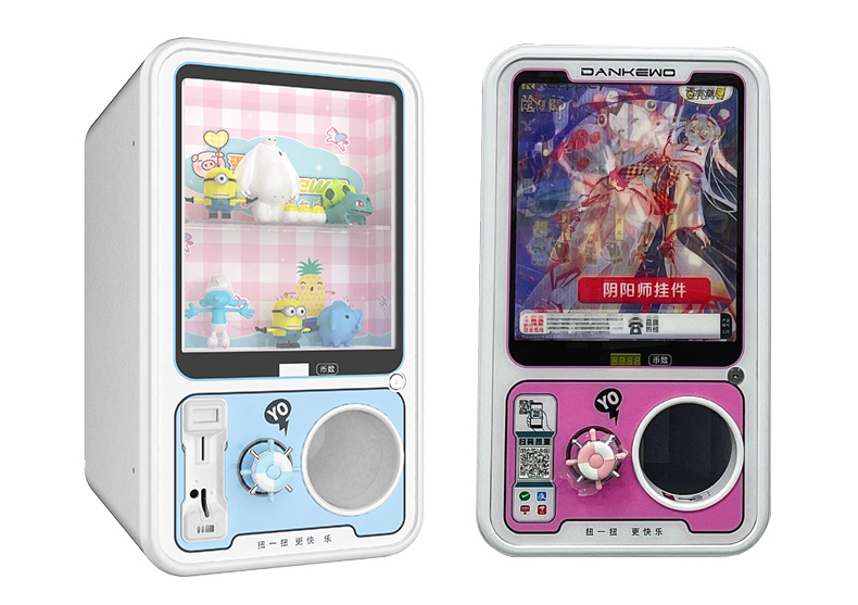 Cute Style Double Arcade Capsule Toy Vending Machine Coin Operated Prize Dispenser for Game Zones Entertainment Equipment
