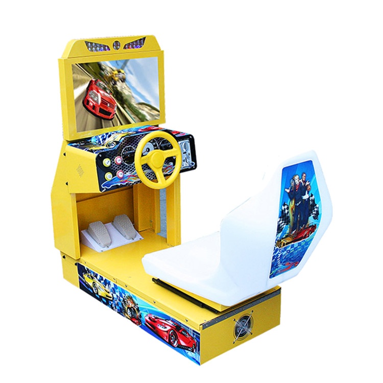 Single-Tour Small Car Simulation Racing Machine 2-Player Coin Operated Game for Game Centers English Language