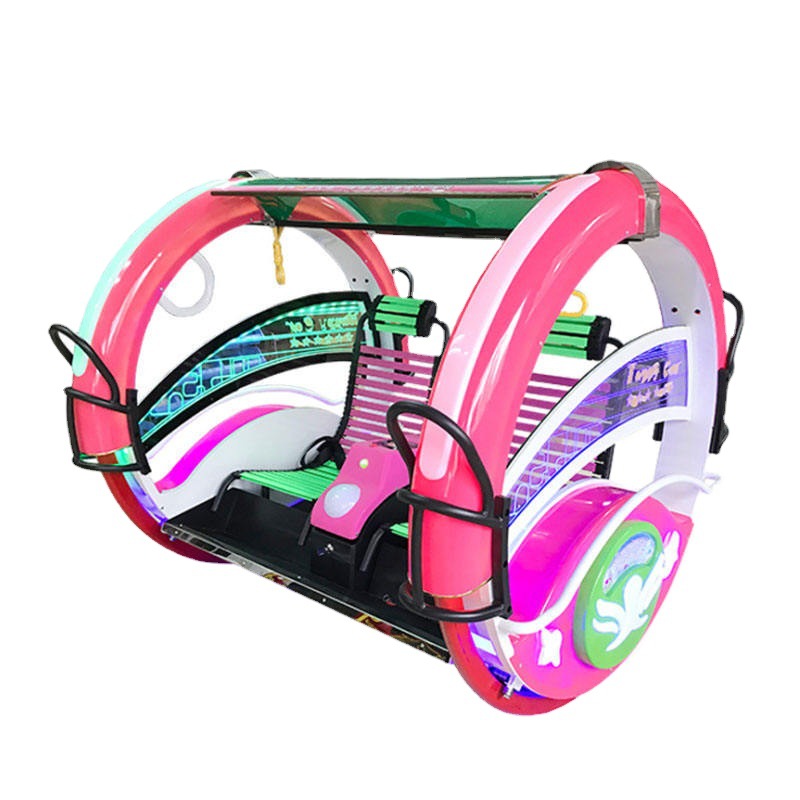 New  Double Parent-Child Light-up Square Car Bumper Car Electric Entertainment Equipment