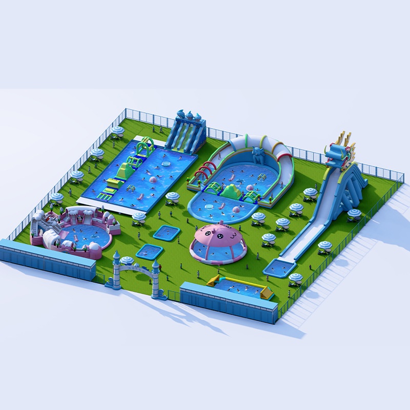Space Theme Large Inflatable PVC Mesh Fabric Pool Rocket Airplane Themed Interactive Amusement Area Indoor/Outdoor Kids Party
