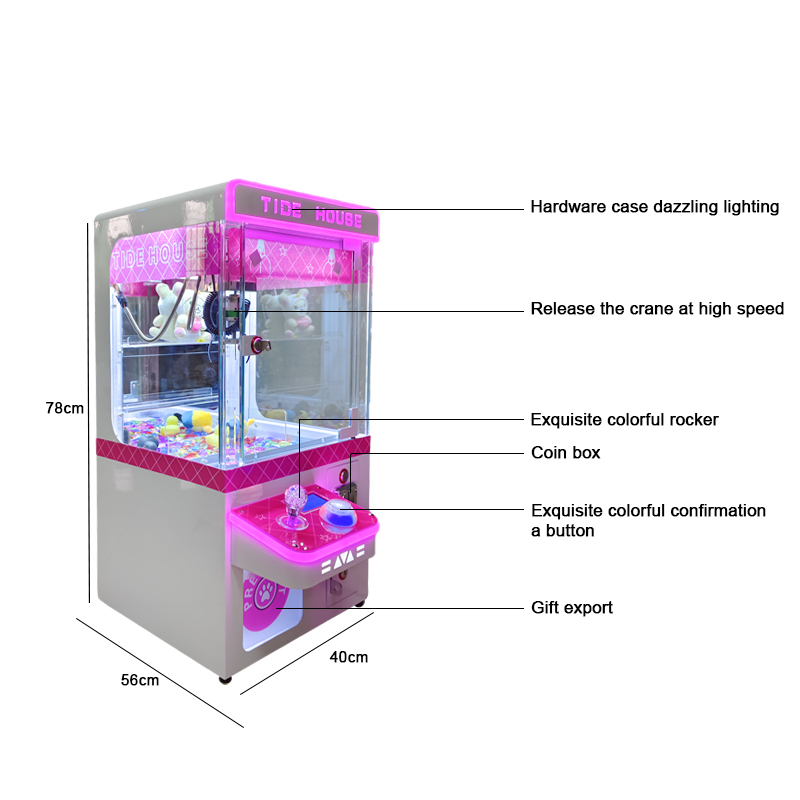 Mall Entertainment Center Equipment Mini Small Household Claw Machine for Sale Coin Operated Arcade Gift Game Claw Crane