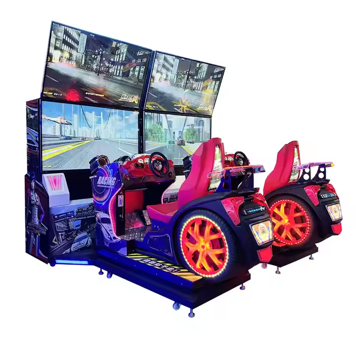 Dual PK Online Racing Simulator Most Fun City Arcade Coin-Operated Racing Game Console English Language