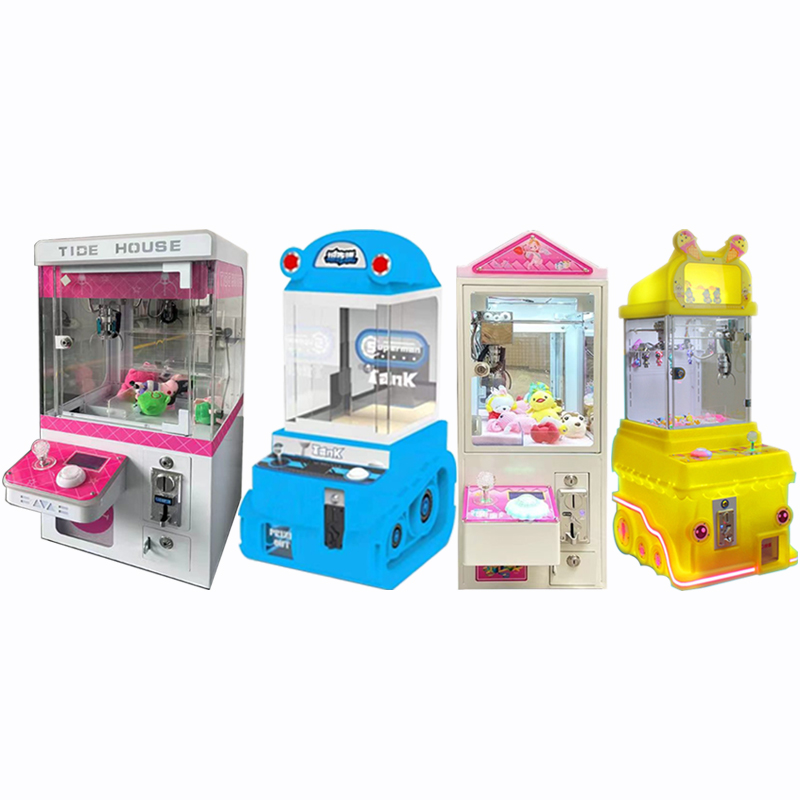 New Coin Doll Machine Dual Rainbow Home Claw Crane Mall Claw Gift Machine Claw Game Machine