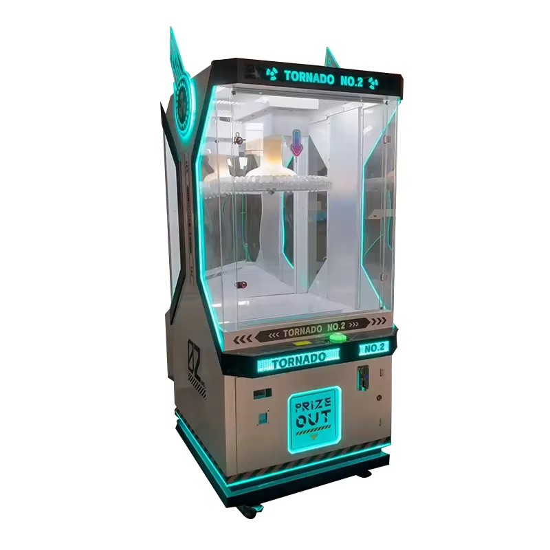 Tornado Prize Out Arcade Machine Wind Blowing Cash Grab Game Equipment Interactive Ticket Redemption for Mall Park Entertainment