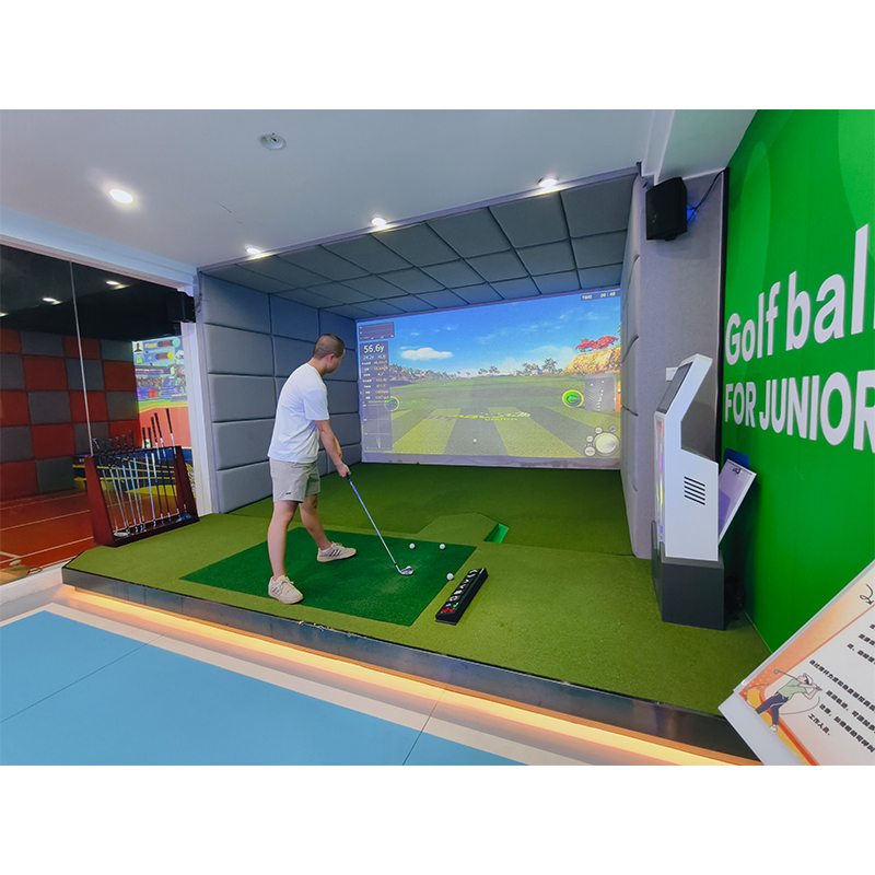 Trendy Sports Golf Game Machines Video Arcade for Shopping Malls Realistic Simulation Coin Operated