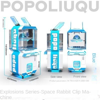 New Space Rabbit Customized Hardware Gift Machine Keychain Card Snacks Double Four Person Coin Internet Red Clip Machine