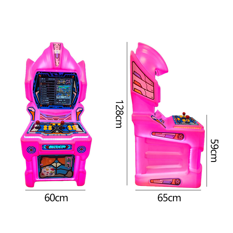 Cool Play Mecha Children's Electronic Coin-Operated Plastic Single Player Game Machine Shooting Racing Various Games Arcade