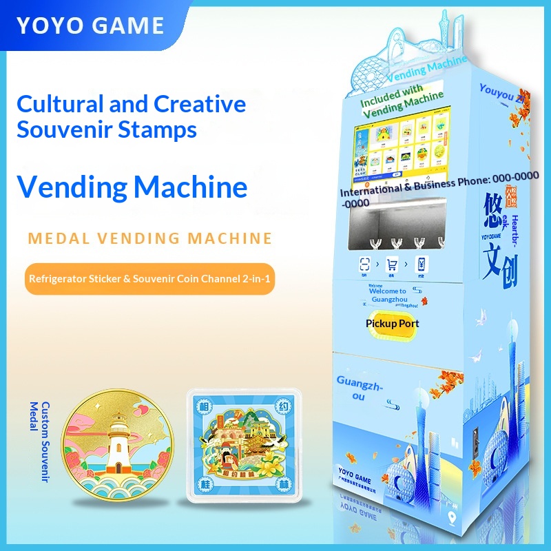 New Commemorative Coin Vending Machine with Intelligent Face Recognition Payment for Scenic Spots Museums (Gold/Silver Coins)
