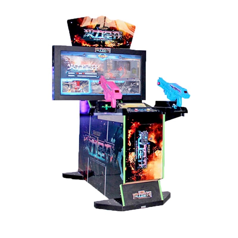 Ultra Firepower 42 LCD 3-in-1 Video Simulator Kids' Arcade Shooting Gun Game Machine LED Electronic Coin Coin Operated Games