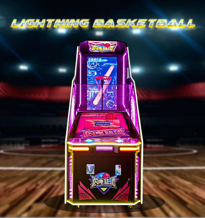 Coin Operated Basketball Arcade Game Machine With LED Scoring System for Mall Arcade Game Center Entertainment