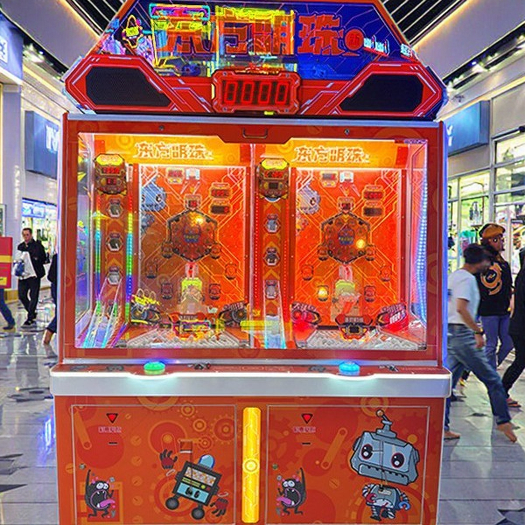 Hot Sale Oriental Pearl Indoor Playground Coin Pusher Ball Game Machine 1-Year Warranty for Kids 6 Years+ Made Durable Plastic