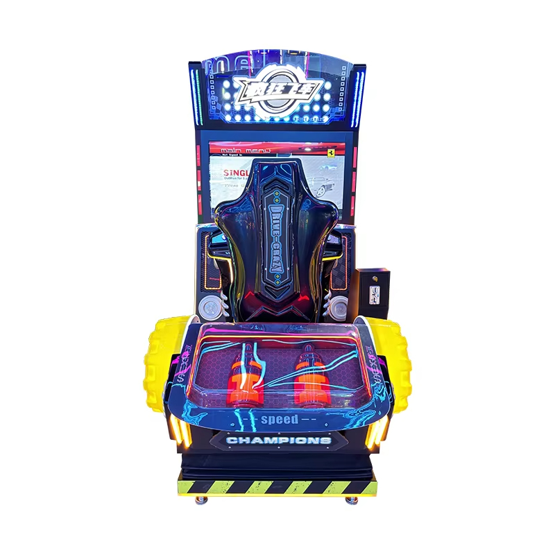 Factory Wholesale Indoor Crazy Racing Arcade Driving Console Coin-Operated Game Racing Simulator Entertainment Console