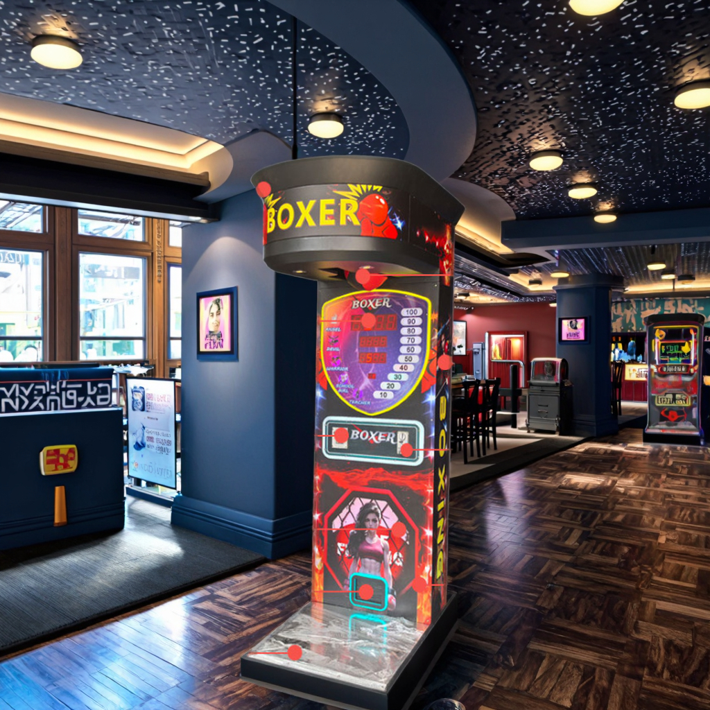 Redemption Boxing Coin Operated Arcade Game Machine, Electronic Ticket Prize, Family Amusement Park Boxing Game Machine
