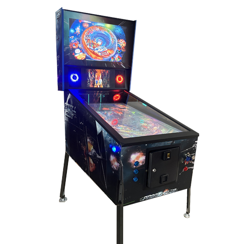 Family Entertainment Coin Operated Future Visual Pinball Bally Tables Club 66 Games 2 Screen Virtual Pinbal for Sale