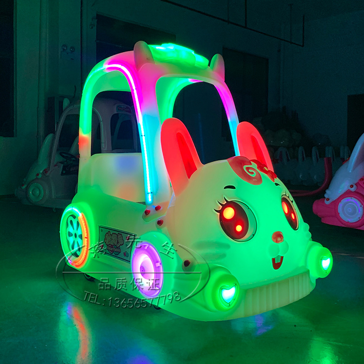 Cute Rabbit Electric Car for Indoor & Outdoor Use Coin Operated Adult & Children Ride for Amusement Park & Shopping Mall