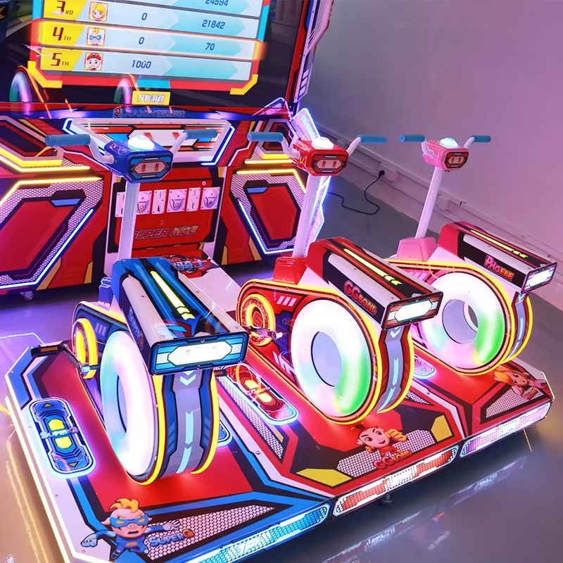 Children's Indoor Arcade Simulator Racing Machine Coin Operated Bicycle Entertainment Games Equipment