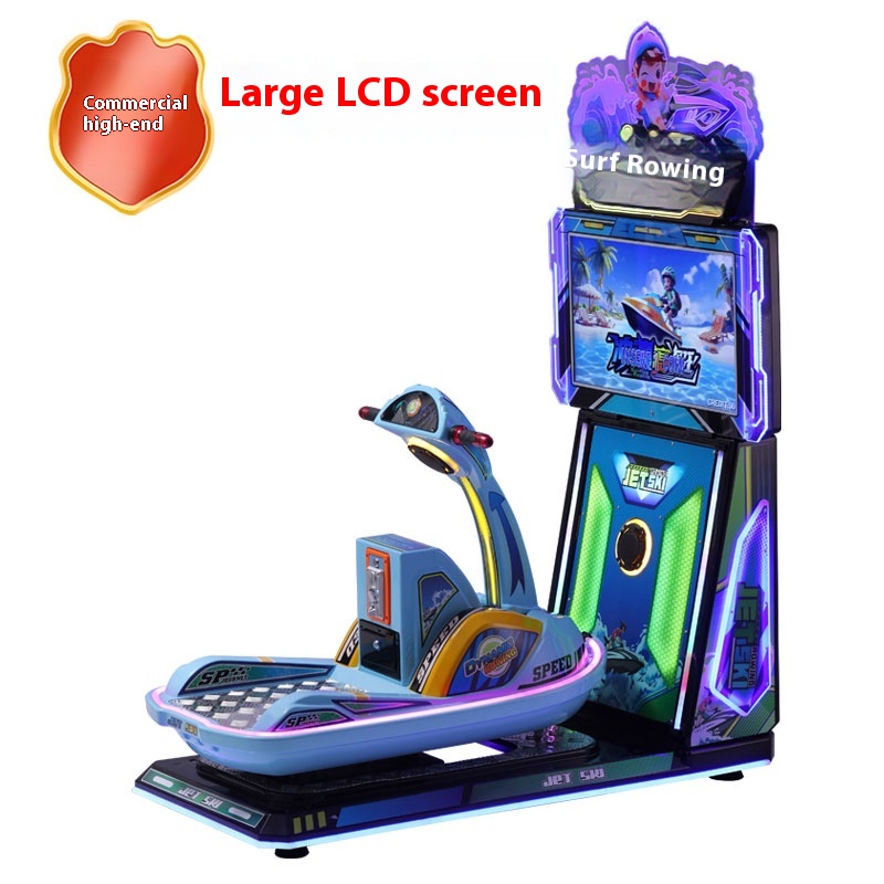 New Kidsren's Interactive Commercial Home Game Console Coin-Operated Amusement Machine Featuring Surfing 3D Racing for Coin Push
