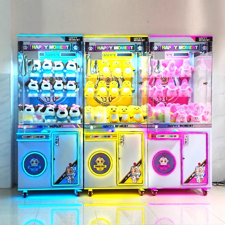 Coin Operated Claw Machine LED Plush Crane Arcade Game Cabinet Catcher Toy Machine for Mall Shop Indoor Amusement Center