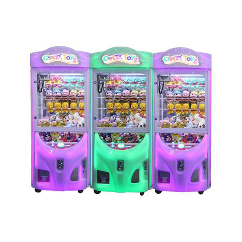 Best Crazy Toy Large Claw Machine 2 Gifts Catch Dolls Machine  Plush Doll Claw Toy Arcade Games Machine