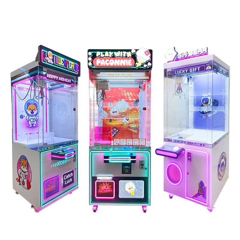 New Coin Doll Machine Dual Rainbow Home Claw Crane Mall Claw Gift Machine Claw Game Machine
