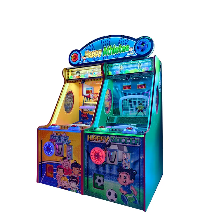 Most Popular Coin-Operated Arcade Machine Football Basketball for Entertaining Children Playgrounds Malls Featuring English