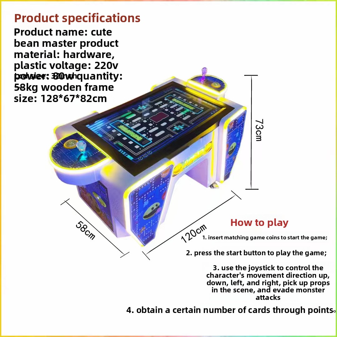 Cute Family Series Children's Double Player Arcade Game Machine Fighting Game Equipment Gyroscope Snake Game Venue Use