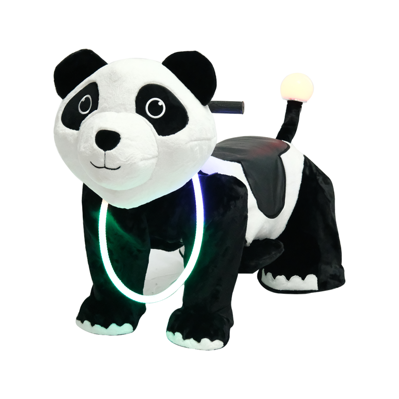 LED Glow Ring Decor Plush Monkey Ride-On Toy for Kids Battery-Powered Safe Fun Toddler Outdoor/Indoor Riding Vehicle Children's
